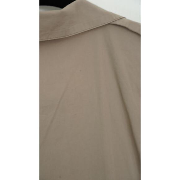 Saunders Beige Ruched Shirt Dress Sz 16 - Picture 11 of 11